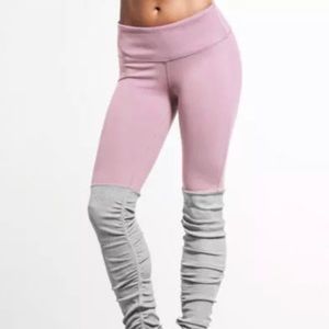 Pink and Grey scrunch leg leggings